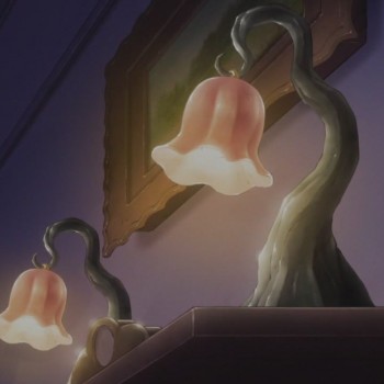 Светильники в комнате Хотару в аниме Sailor Moon Crystal
