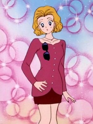 Цукино Усаги, перевоплотившаяся в актрису. Скриншот из 3-ей серии аниме.