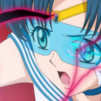 Визор виртуальной реальности для обнаружения врагов в аниме Sailor Moon Crystal
